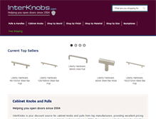 Tablet Screenshot of interknobs.com